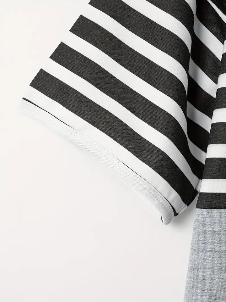 Levoire | Chemise Décontractée Rayée Manches Courtes