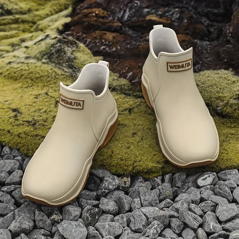 Levoire | Bottes En Caoutchouc Tendance Imperméables Pour Femmes Beige