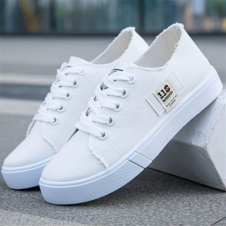 Levoire | Chaussures En Toile Classiques Pour Femmes Blanc