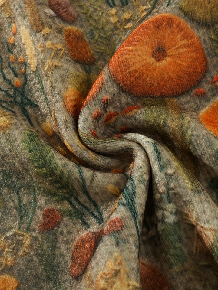 Levoire | Pull Élégant Avec Encolure Ronde Et Motif De Fleurs Et De Plantes