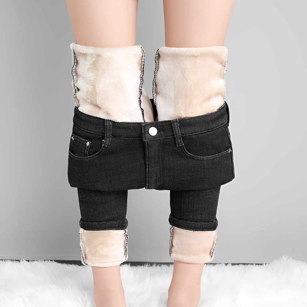 Levoire | Jeans Doublés Confortables Décontractés Noir