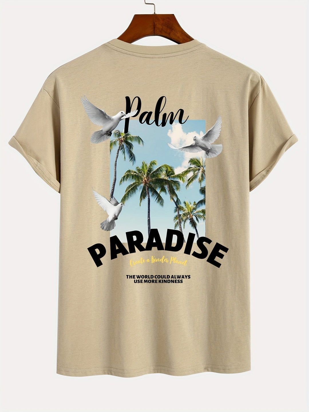 Levoire | T-Shirt Avec Motif De Palmier À Coco Abricot