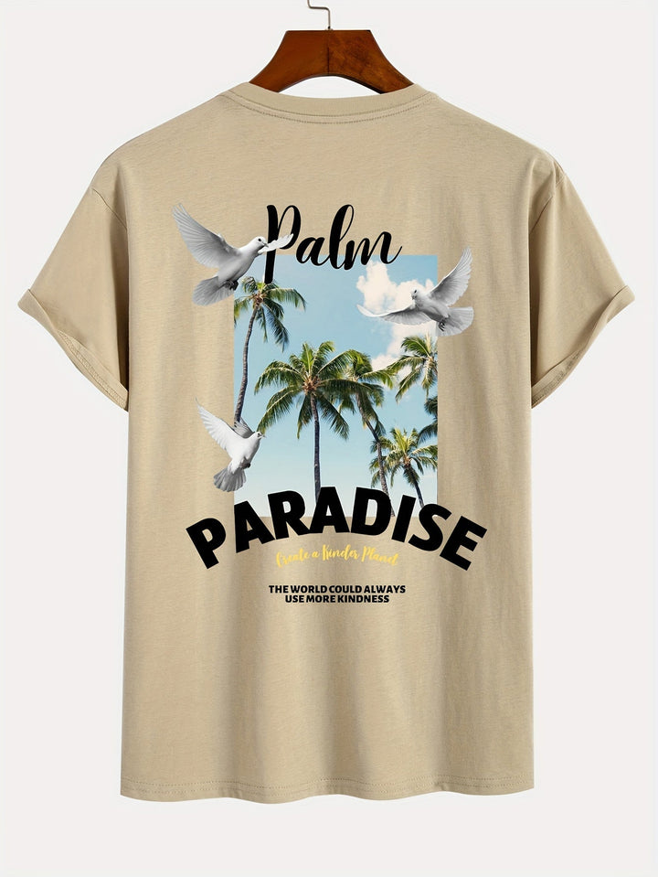 Levoire | T-Shirt Avec Motif De Palmier À Coco Abricot