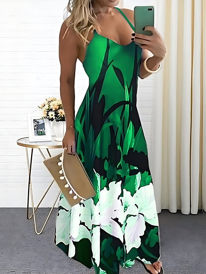 Levoire | Robe À Bretelles Spaghetti Imprimée Pour Femmes Vêtements Saisonniers Légumes