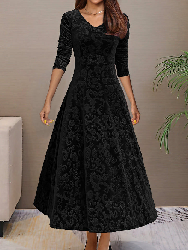 Levoire | Robe Simple Avec Manches Longues Et Couvre-Ventre Noir