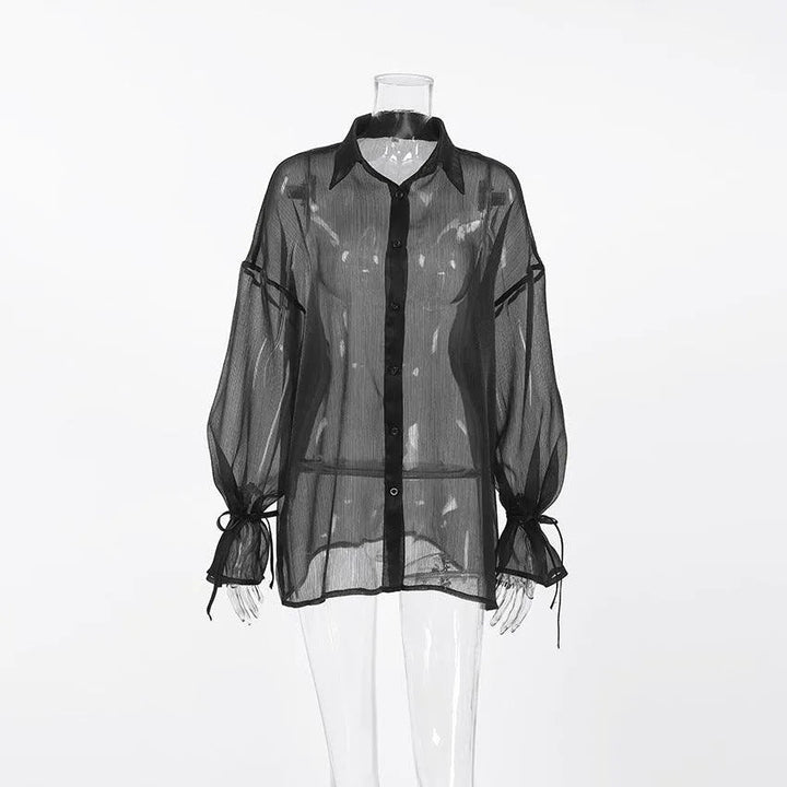 Levoire | T-shirt Garzata noir transparent