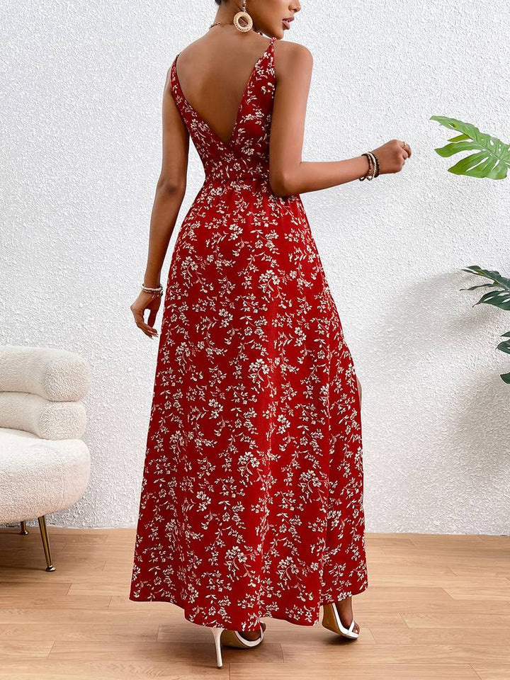 Levoire | Robe Cami Florale À Côtés Fendus