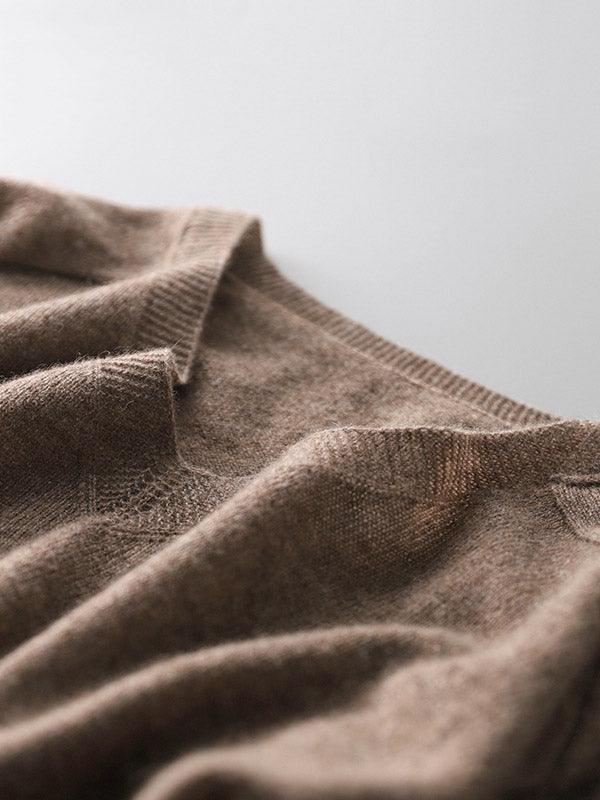 Levoire | Pull En Maille Avec Sensation Cachemire Et Décolleté En V