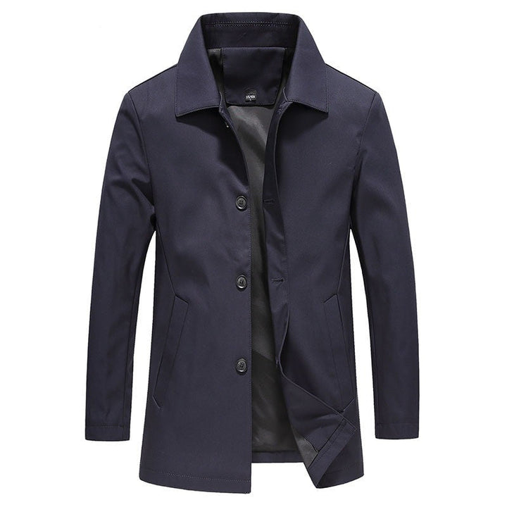 Levoire | Manteau Trench Élégant Pour Hommes Avec Des Boutons Bleu