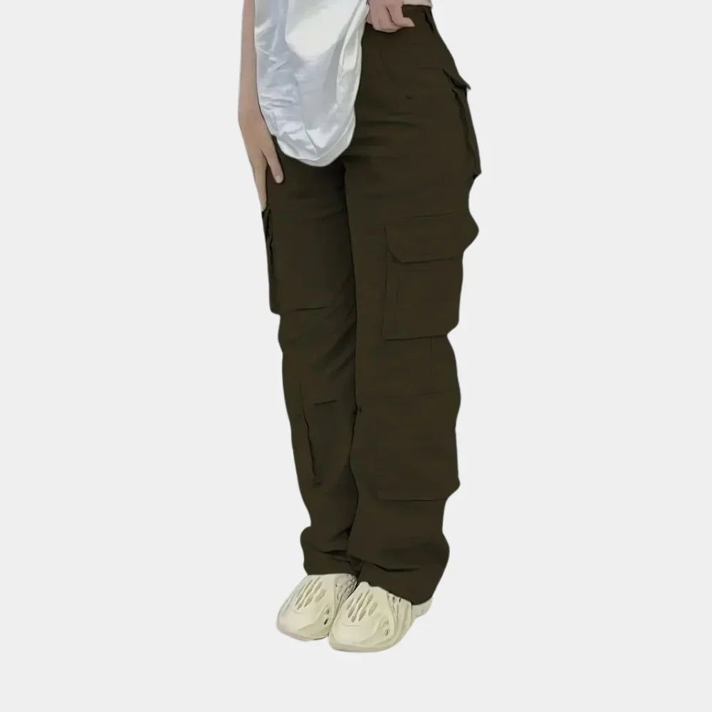 Levoire | Pantalon Cargo Tendance Vert foncé