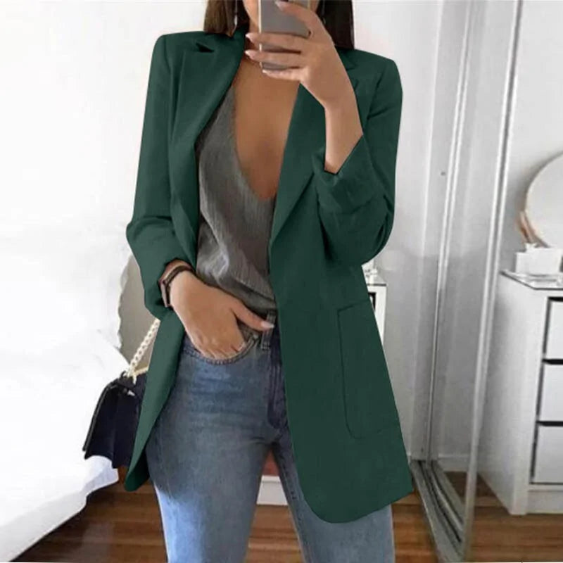 Levoire | Blazer Exécutif Sans Effort Vert foncé