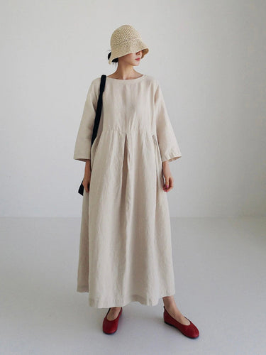 Levoire | Robe Ample En Lin Avec Poches Latérales