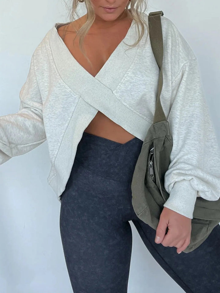 Levoire | Pull à revers Gris clair