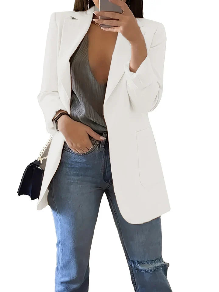 Levoire | Blazer Lyra En Grande Taille Blanc
