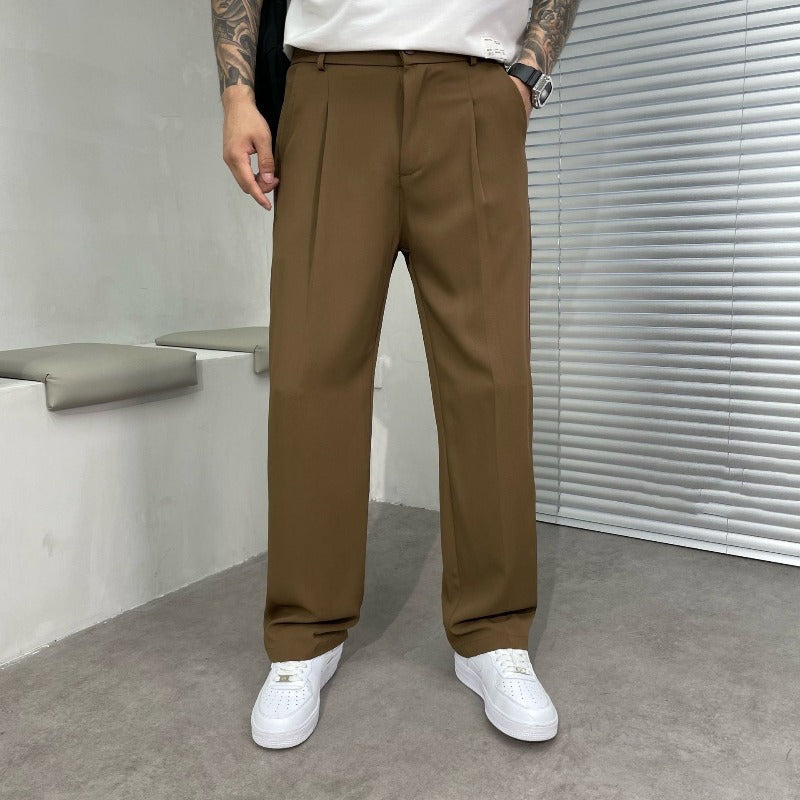 Levoire | Pantalons À Coupe Droite Pour Hommes Braun