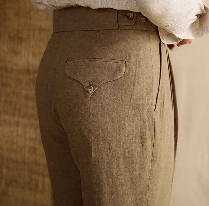 Levoire | Pantalon En Lin Coupe Décontractée Pour Les Journées Chaudes