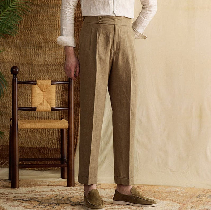 Levoire | Pantalon En Lin Coupe Décontractée Pour Les Journées Chaudes