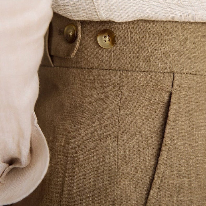Levoire | Pantalon En Lin Coupe Décontractée Pour Les Journées Chaudes