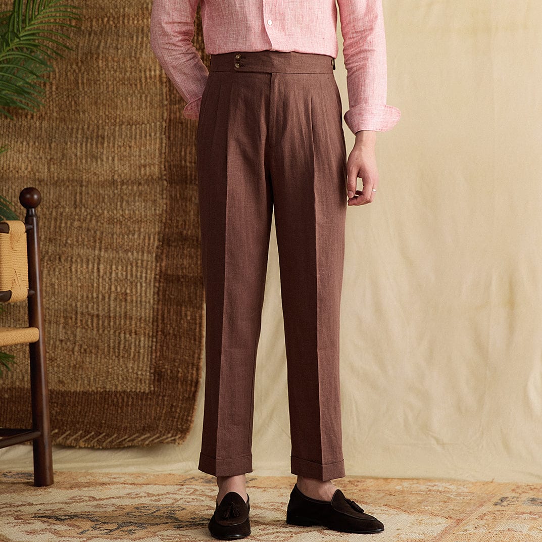 Levoire | Pantalon En Lin Coupe Décontractée Pour Les Journées Chaudes