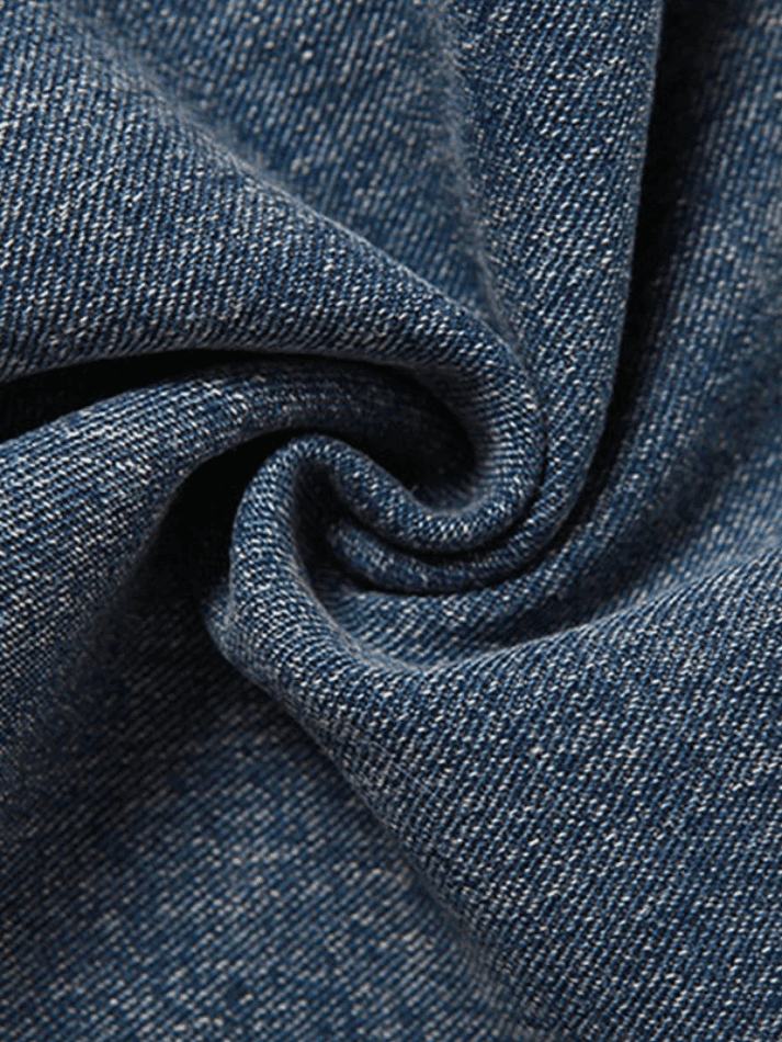 Levoire | Fente Au Dos Patchwork Jupe Longue En Denim
