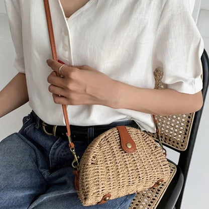 Levoire | Vintage En Paille Demi-Ronde