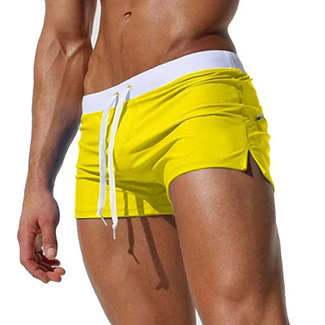Levoire | Shorts De Bain Pour Hommes À Séchage Rapide Confortable, Élégant & Fonctionnel Jaune