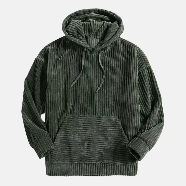 Levoire | Veste à capuche en velours côtelé pour hommes Pratique et à la mode Vert