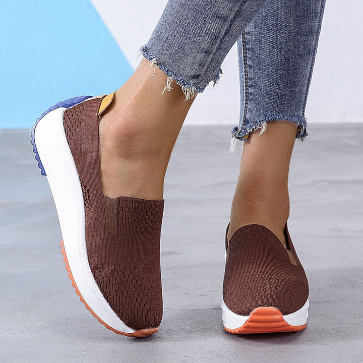 Levoire | Correction Femmes Mesh Baskets Respirantes, Soutenantes & Élégantes Braun