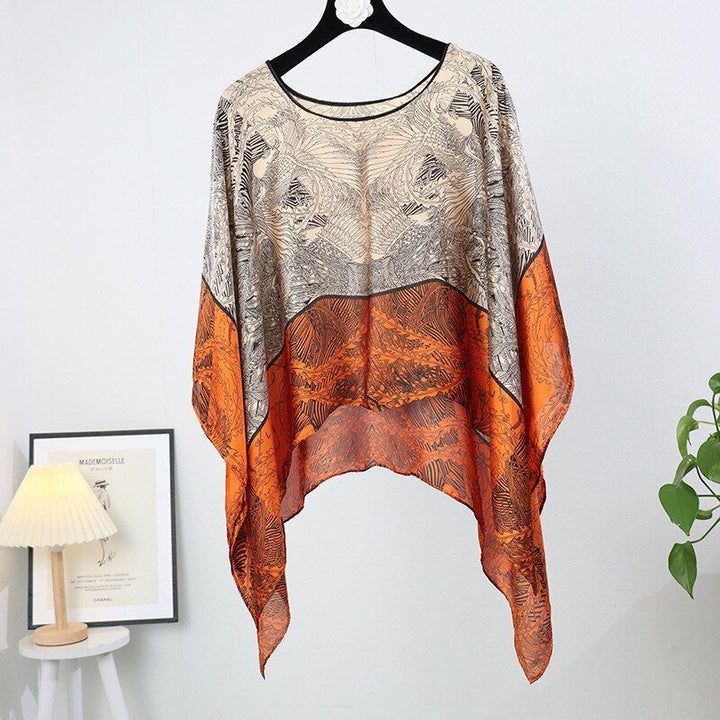 Levoire | Uv Kimono Bikini Couverture Orange Blanc
