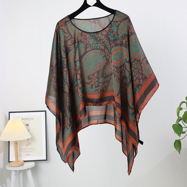 Levoire | Uv Kimono Bikini Couverture Noir Orange Vert