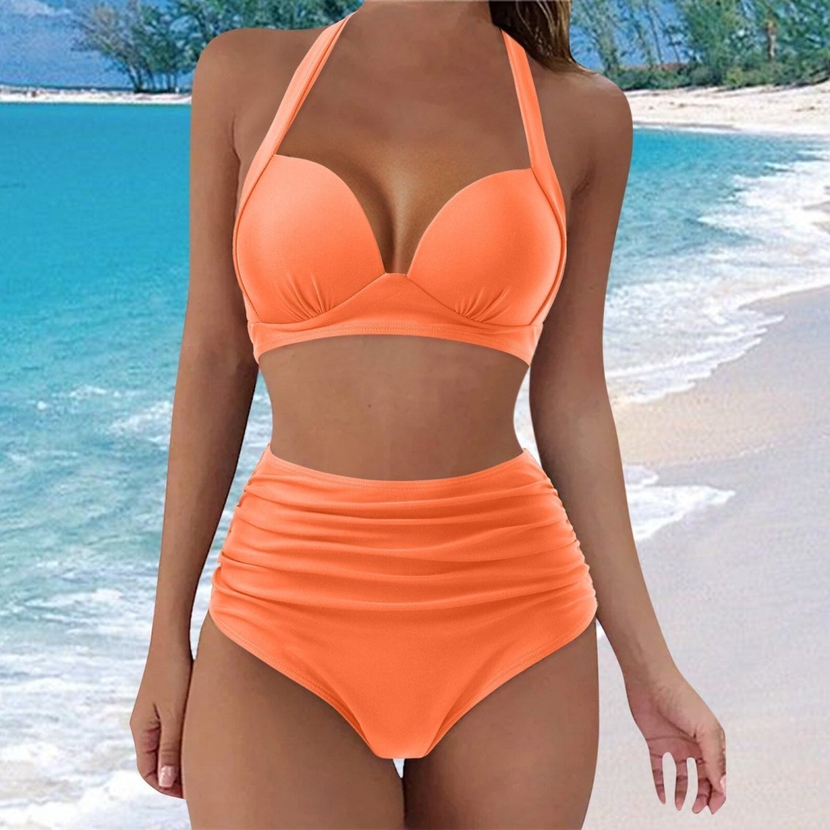 Levoire | Maillot De Bain À Motifs Orange