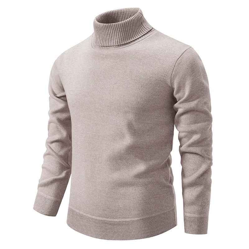 Levoire | Pull Col Roulé Doux Homme Beige