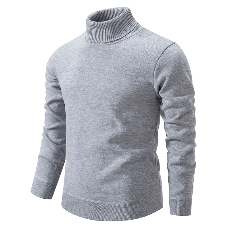 Levoire | Pull Col Roulé Doux Homme Gris