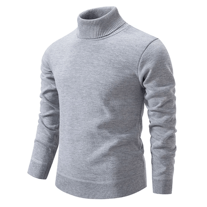 Levoire | Pull Col Roulé Doux Homme Gris
