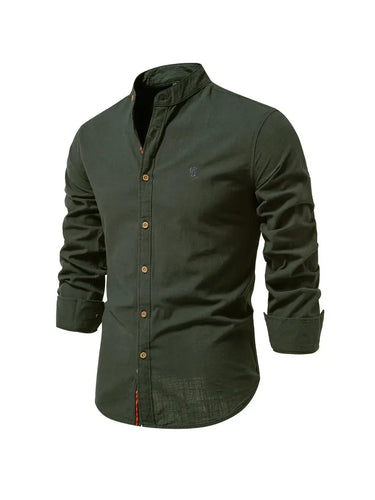Levoire | Chemise À Manches Longues Pour Hommes Chemise Décontractée Classique En Coton Dans De Nombreuses Couleurs