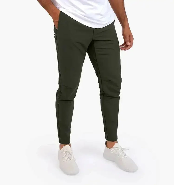 Levoire | Pantalon Stretch Homme Pantalon Décontracté Confortable Avec Ceinture Élastique Disponible En Plusieurs Couleurs Armée verte