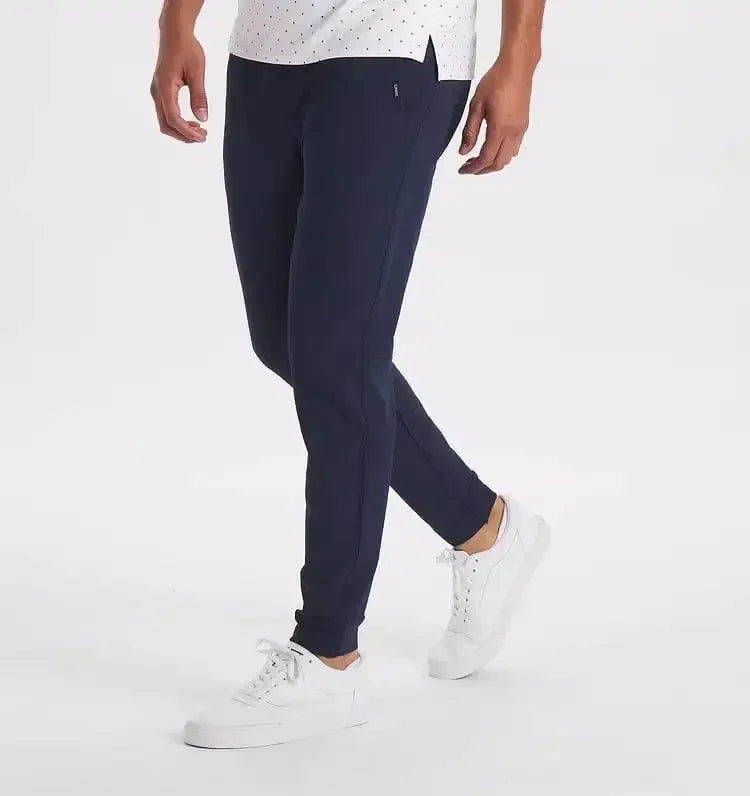 Levoire | Pantalon Stretch Homme Pantalon Décontracté Confortable Avec Ceinture Élastique Disponible En Plusieurs Couleurs Bleu foncé