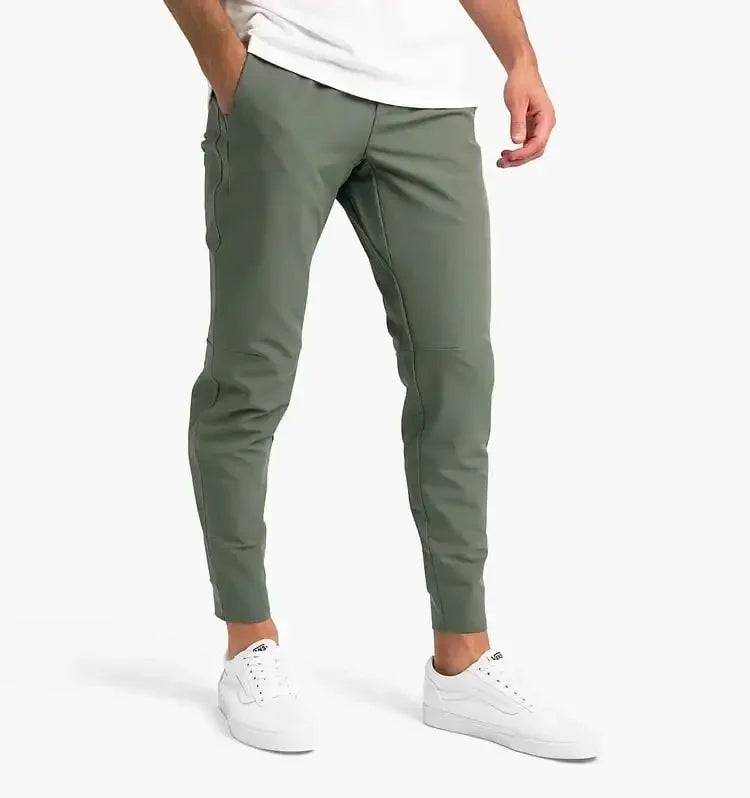 Levoire | Pantalon Stretch Homme Pantalon Décontracté Confortable Avec Ceinture Élastique Disponible En Plusieurs Couleurs Vert