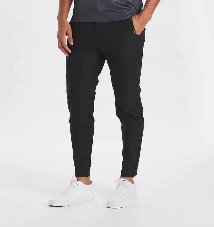 Levoire | Pantalon Stretch Homme Pantalon Décontracté Confortable Avec Ceinture Élastique Disponible En Plusieurs Couleurs Noir