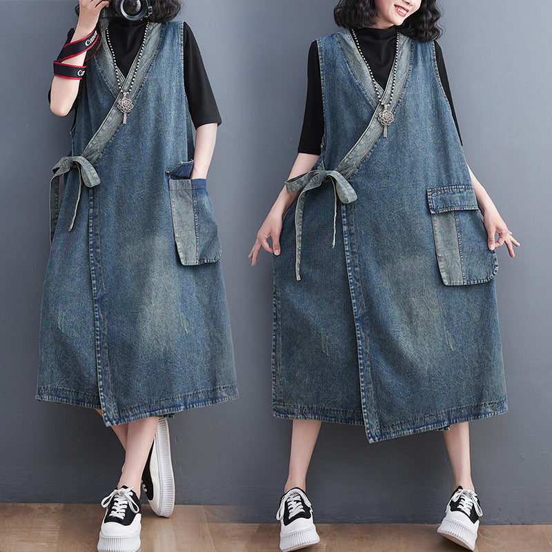 Levoire | Robe En Jean Avec Fermeture À Boutons Continue
