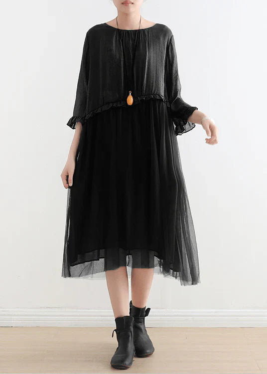 Levoire | Robe efficace et fraîche Noir Une taille convient à tous