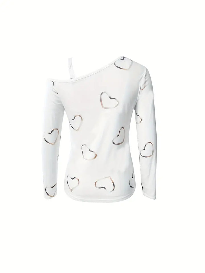 Levoire | T-Shirt Décalé Avec Impression Cœur