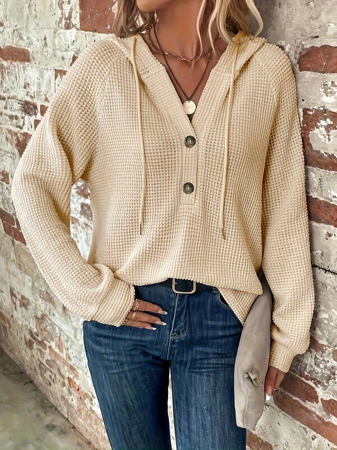 Levoire | Pull À Capuche En Tricot Beige