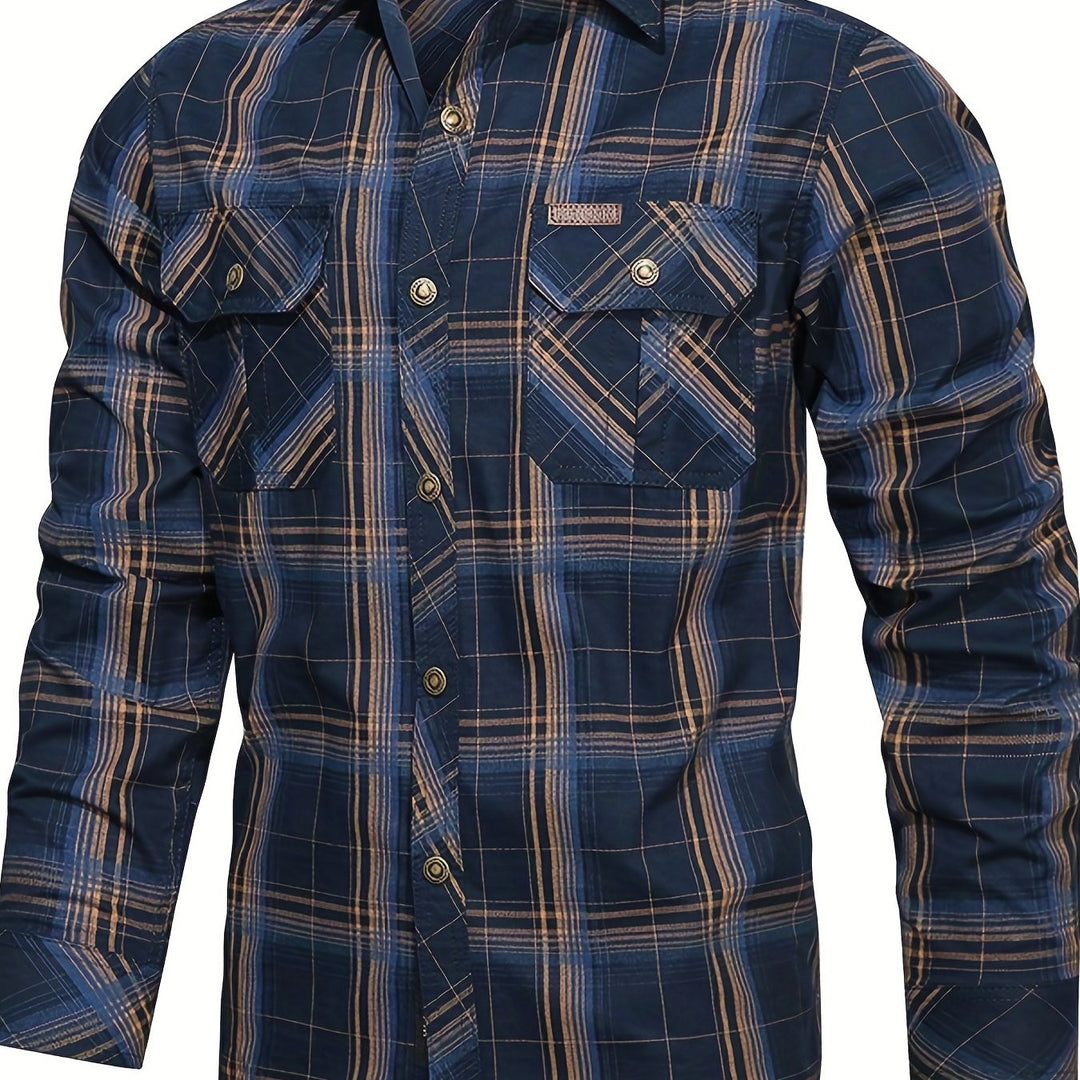Levoire | Canapé À Motifs Pull Décontracté Pour Hommes À Manches Longues Bleu marine