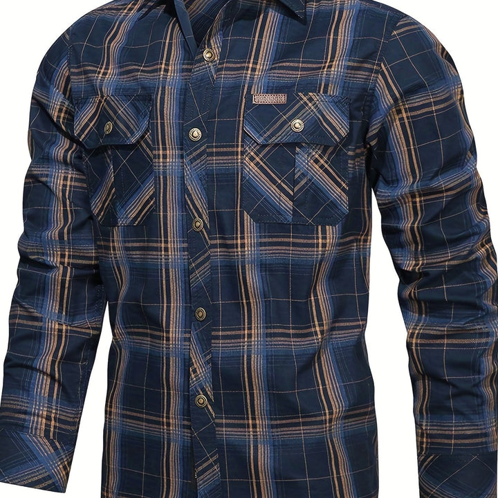 Levoire | Canapé À Motifs Pull Décontracté Pour Hommes À Manches Longues Bleu marine
