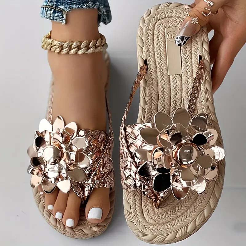 Levoire | Chaussures Plates Avec Fleurs 3D