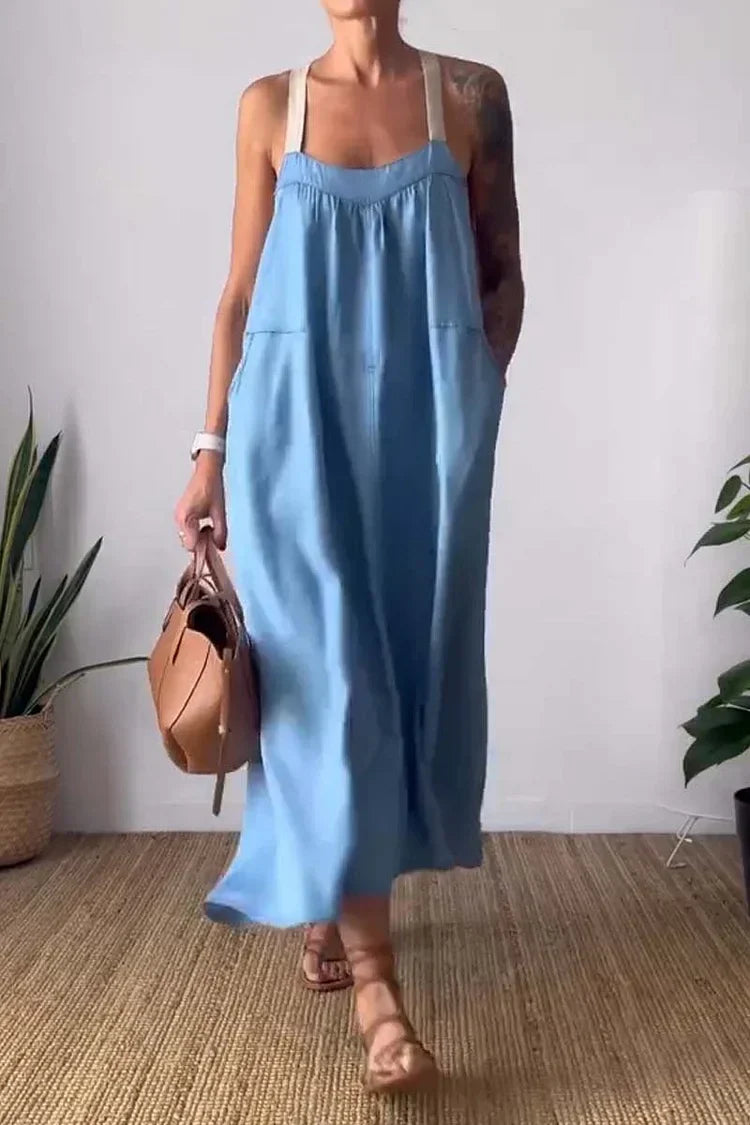 Levoire | Robe décontractée à bretelles Bleu