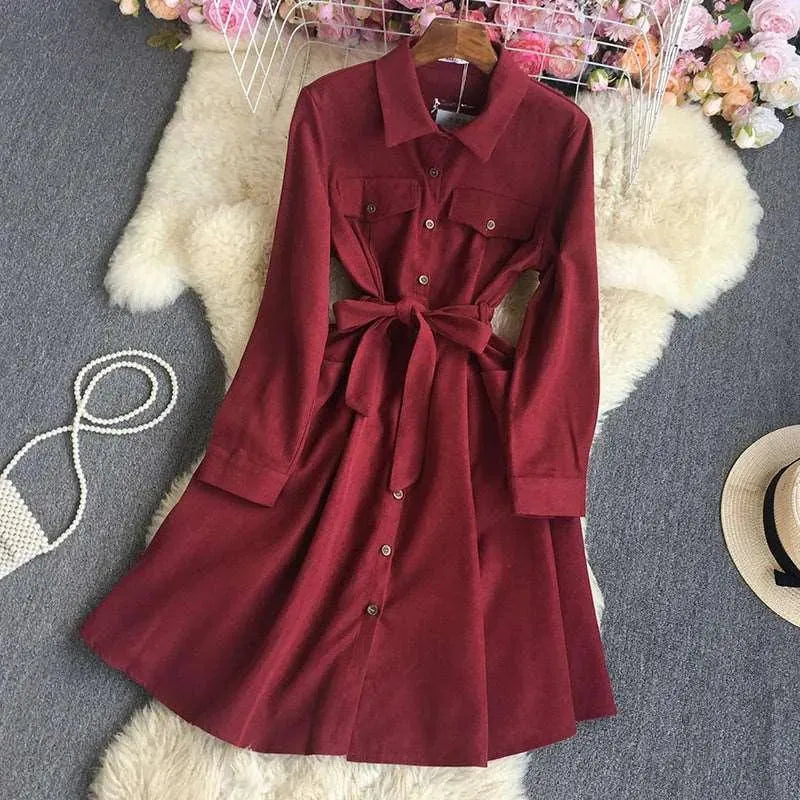 Levoire | Chemise Robe Rouge vin Une taille