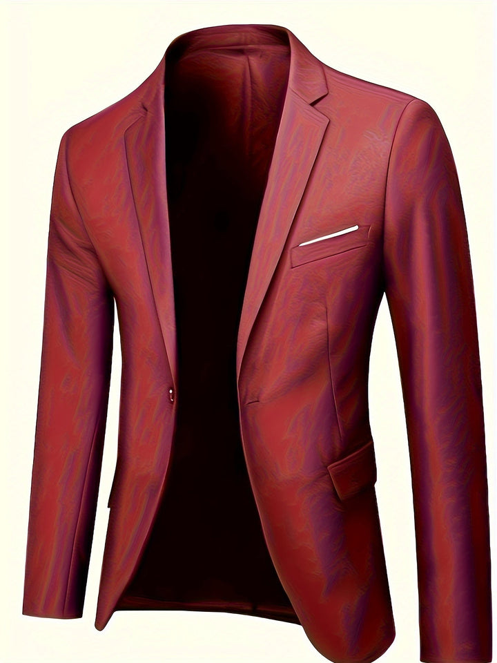 Levoire | Blazer Slim Fit En Tissu Délavé Rot
