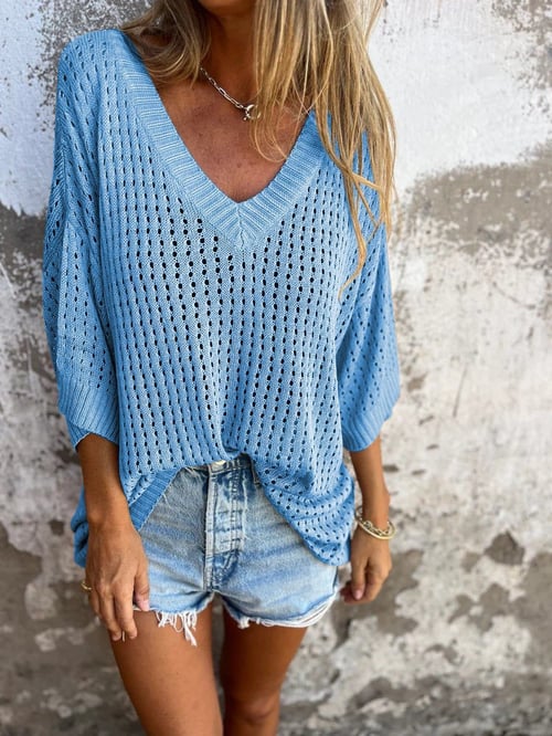 Levoire | Haut Casual Chic Bleu clair (Presque épuisé)